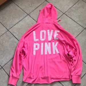 Vintage Vs Pink rare and retro neon pink jacket/hoodie